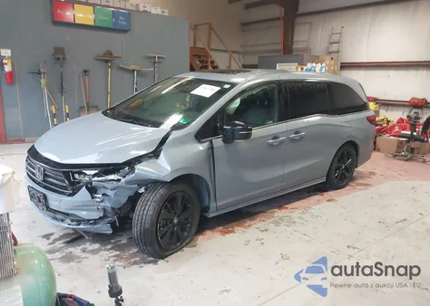 2023 Honda Odyssey Sport from USA, damaged, VIN 5FNRL6H75PB007637